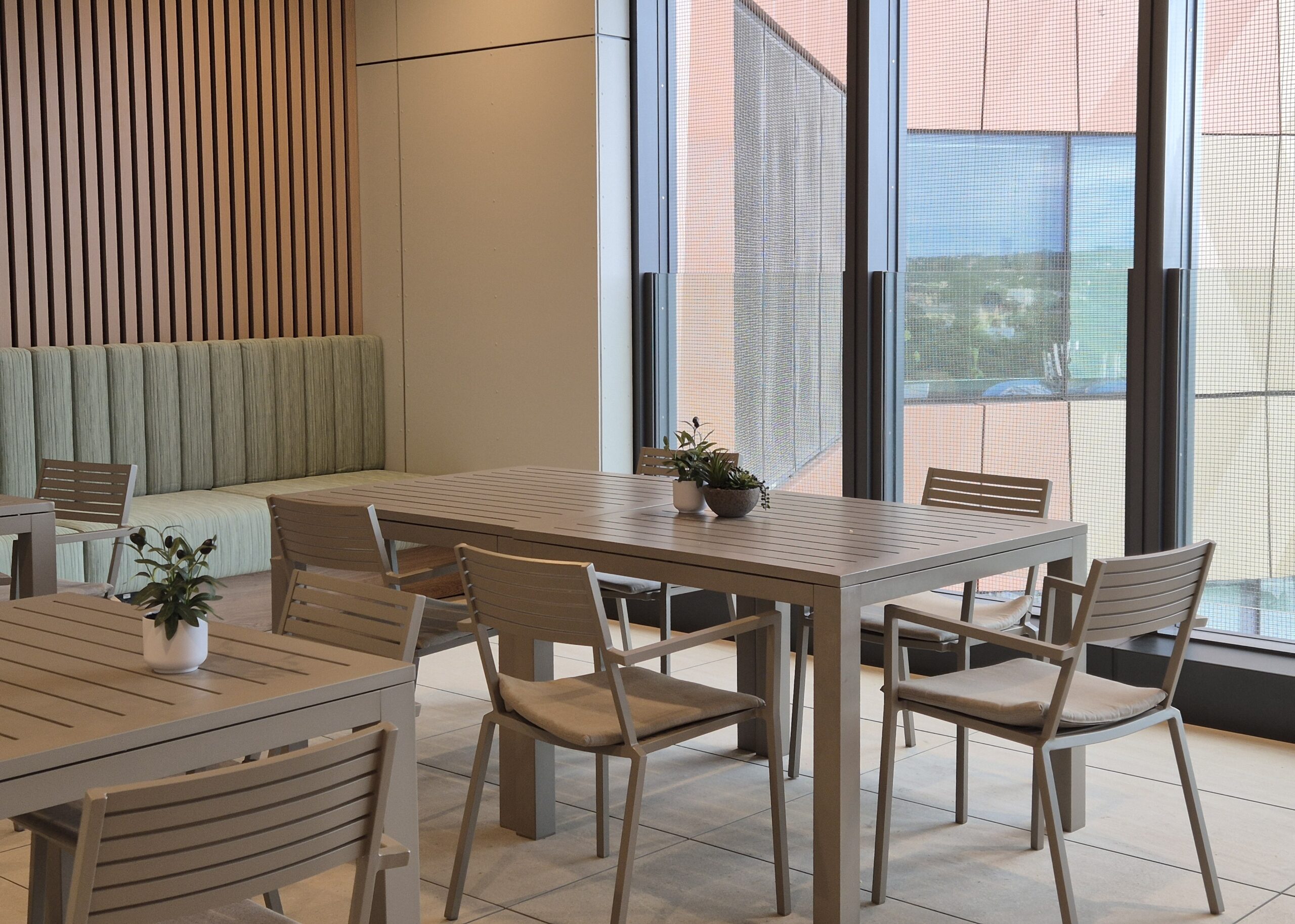 Outdoor terrace at Ronald McDonald House Greater Western Sydney Family Accommodation, The Children's Hospital at Westmead