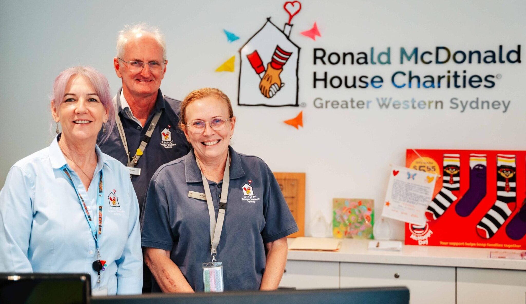 Front of House staff at Ronald McDonald House Greater Western Sydney